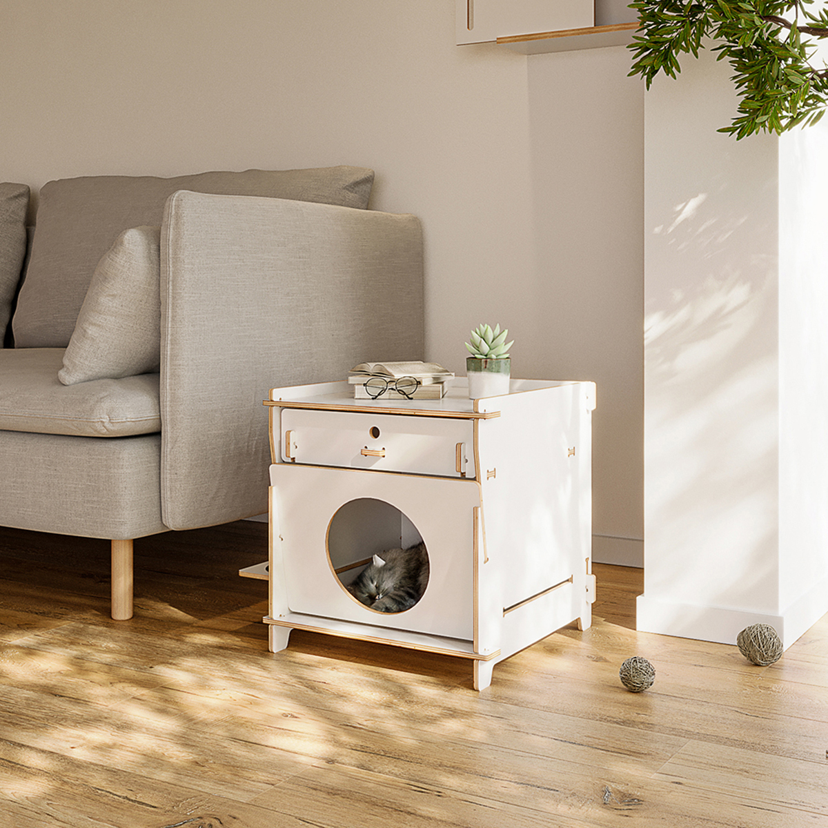 こもれびキャットハウス＆サイドテーブル