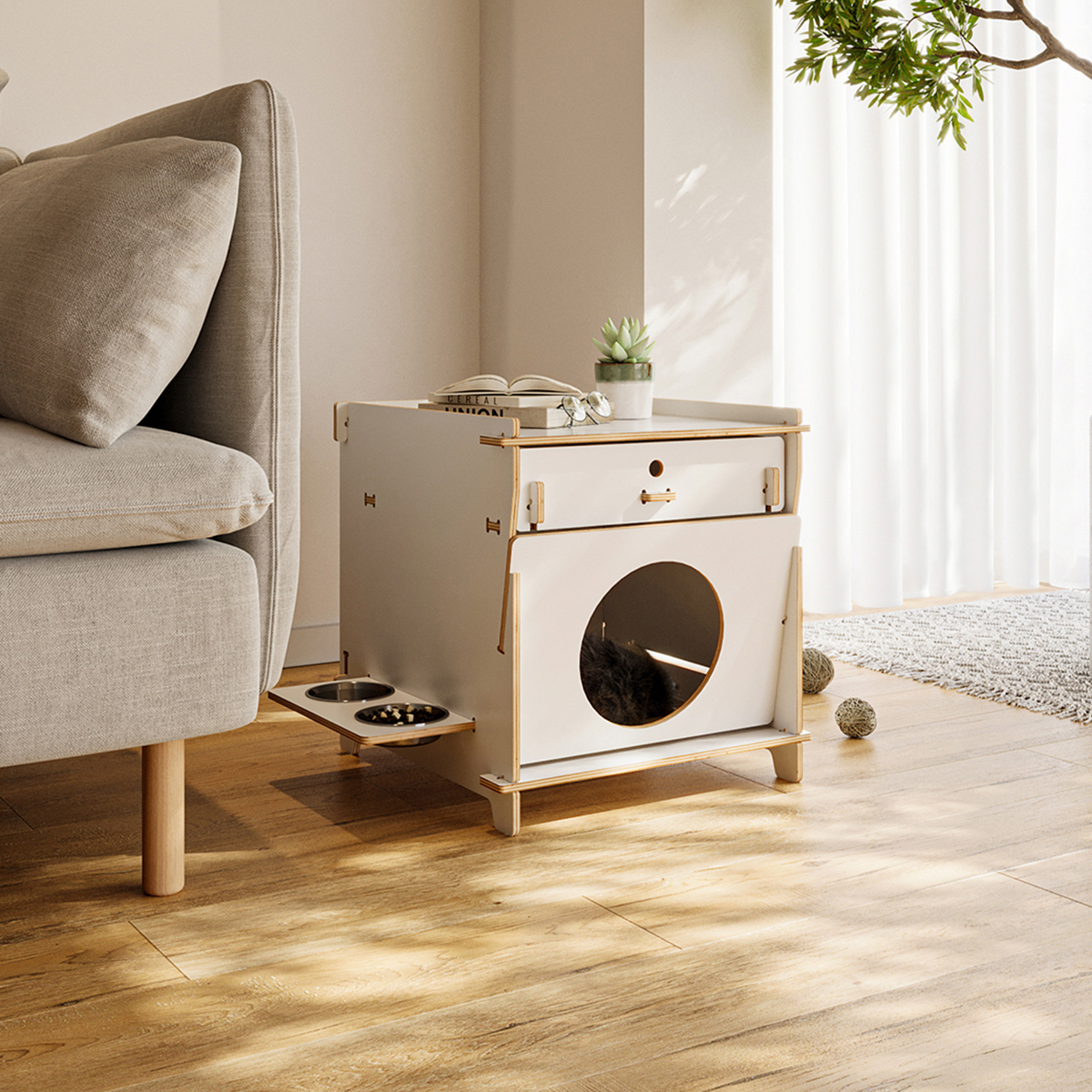 こもれびキャットハウス＆サイドテーブル