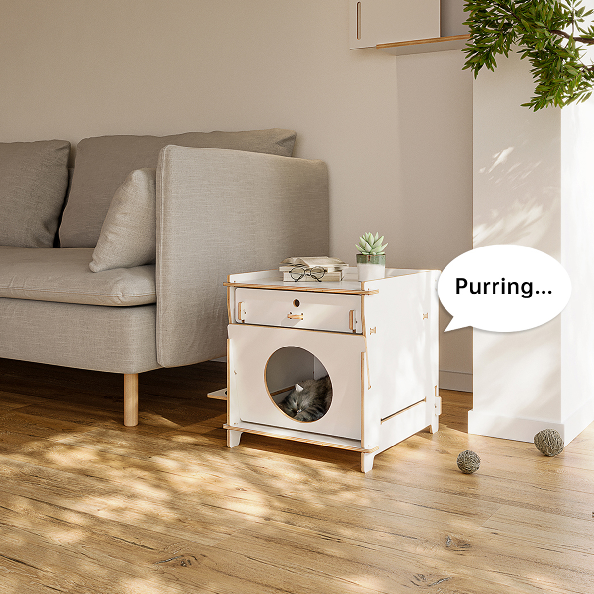 こもれびキャットハウス＆サイドテーブル