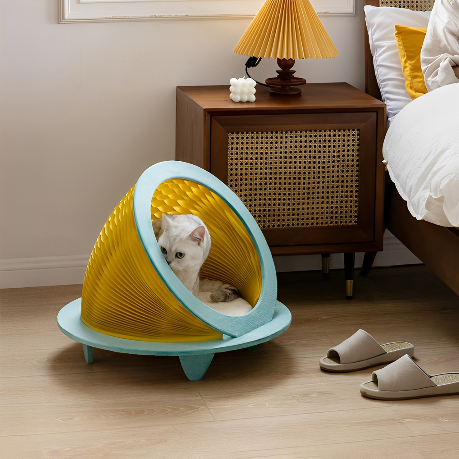 Kraft Paper UFOデザインペットハウス