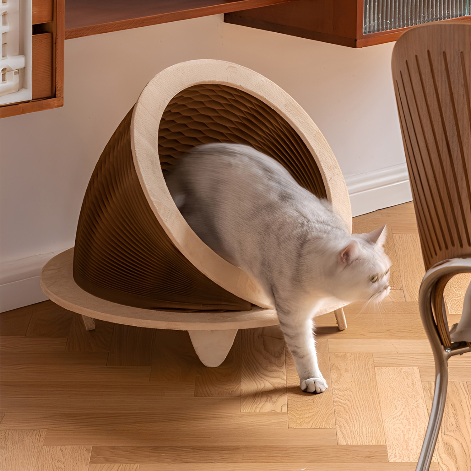 Kraft Paper UFOデザインペットハウス