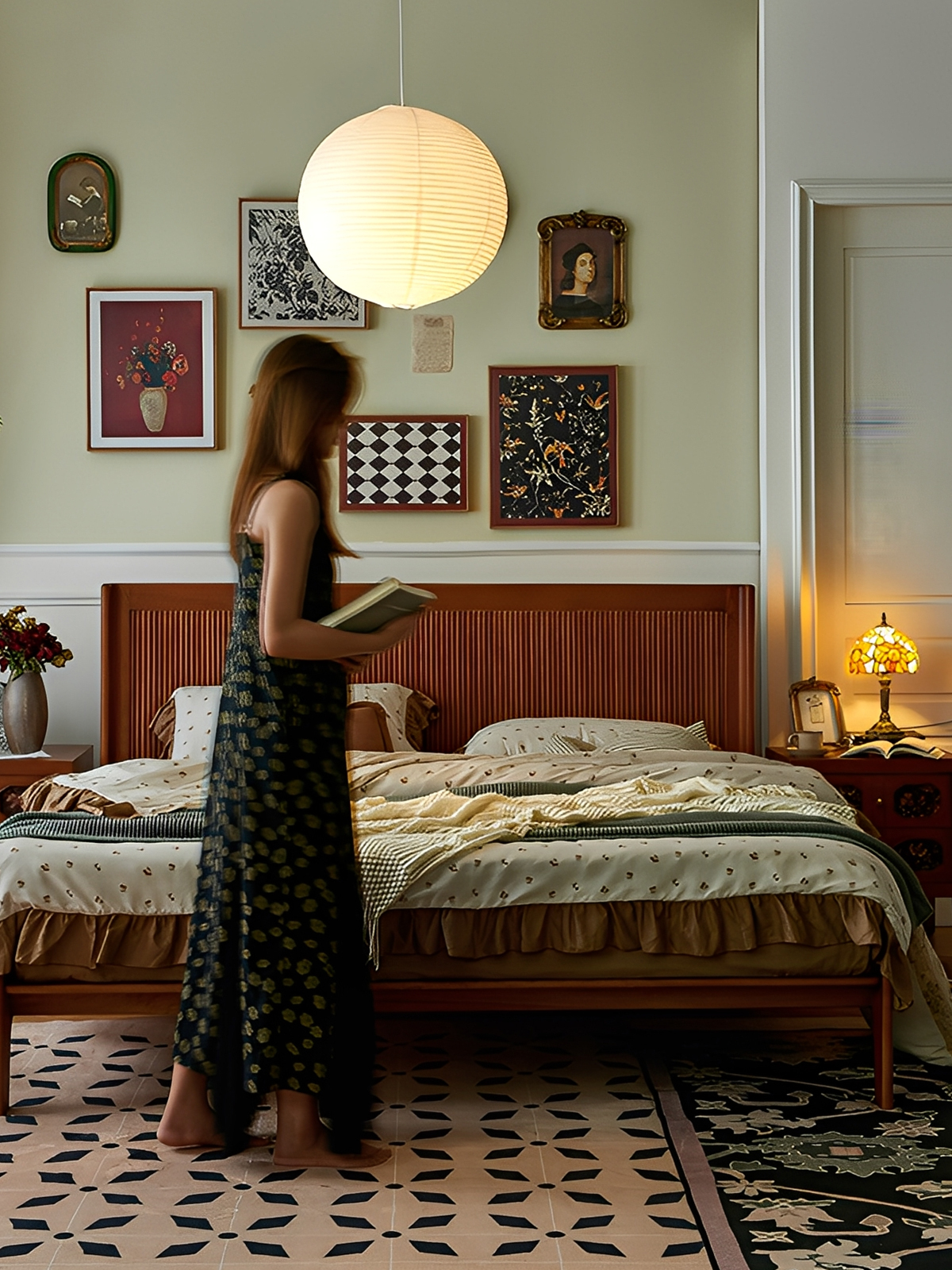 レトロスタイルベッド