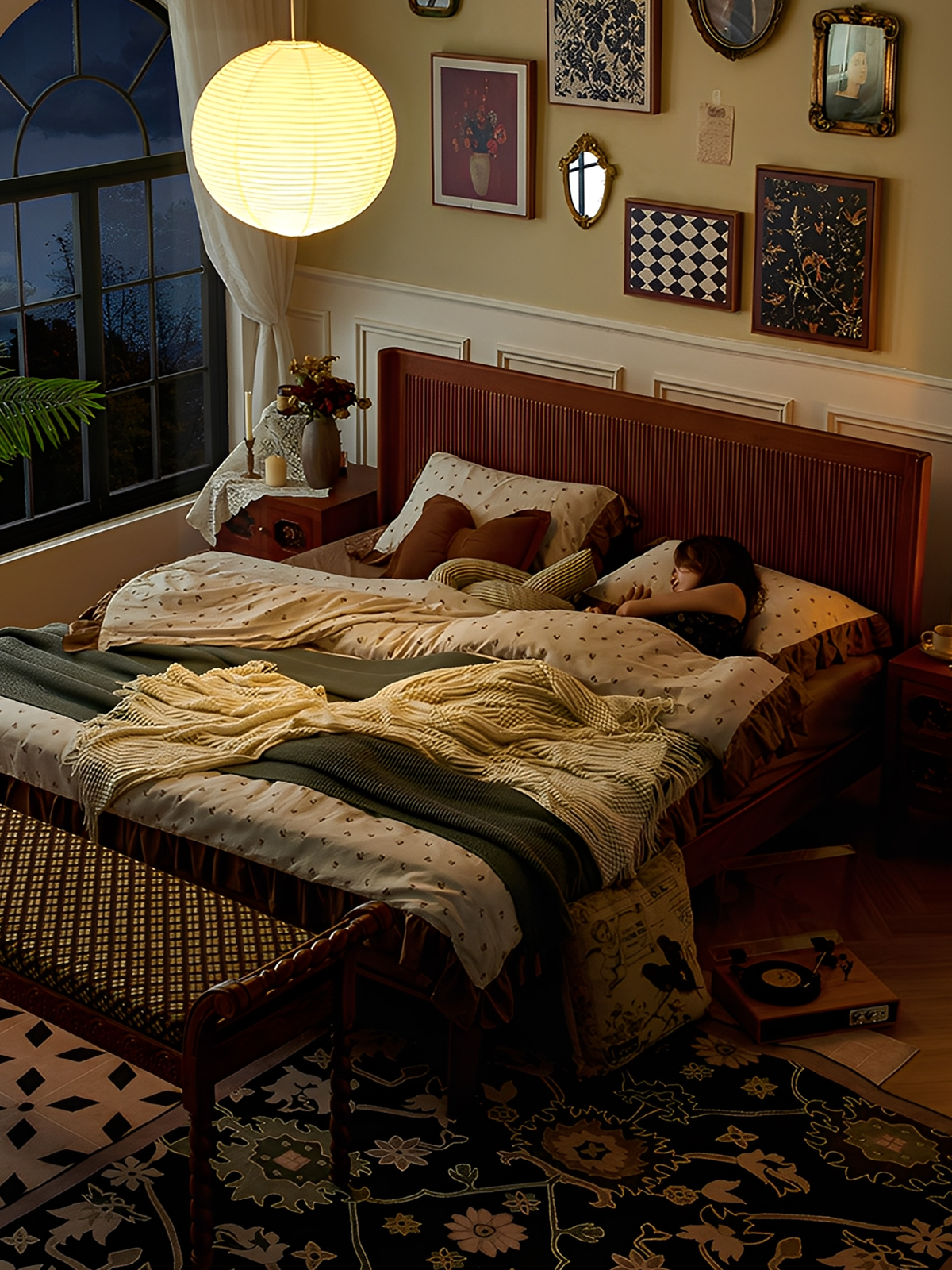 レトロスタイルベッド