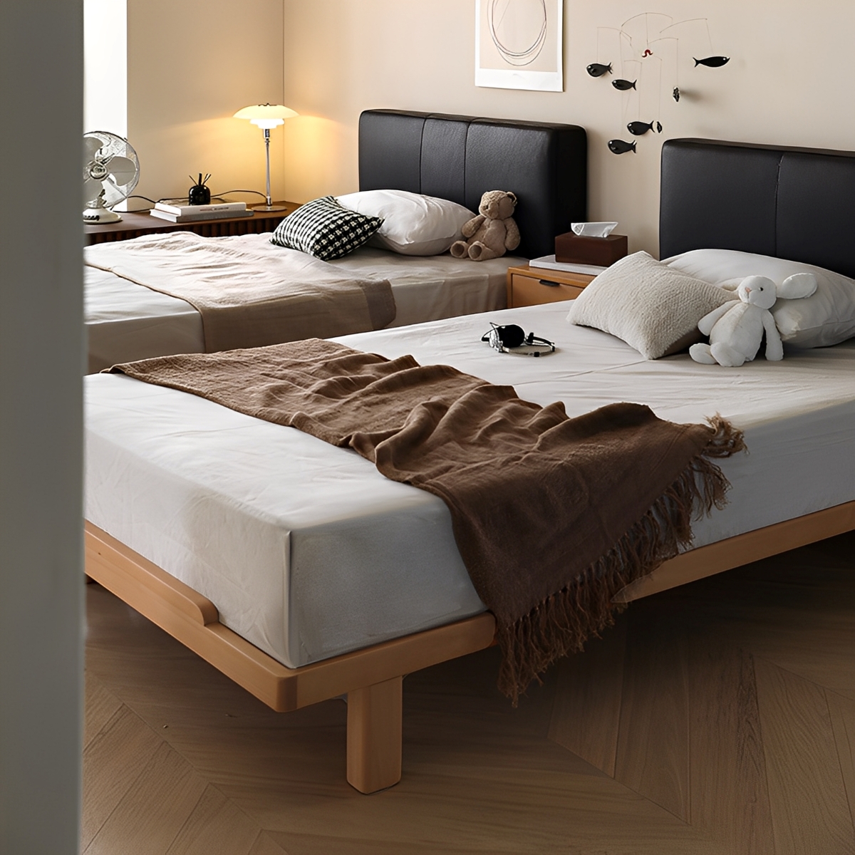 Yt【引き取り限定】ダブル ベッドフレーム & マットレス ダブルベッドフレーム(EB-002 引出し付き MBR DR) | ニトリ