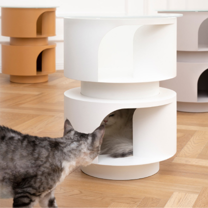 ラウンドキャットサイドテーブル