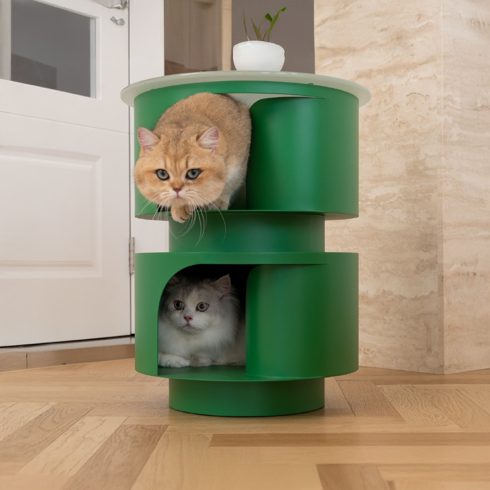 ラウンドキャットサイドテーブル