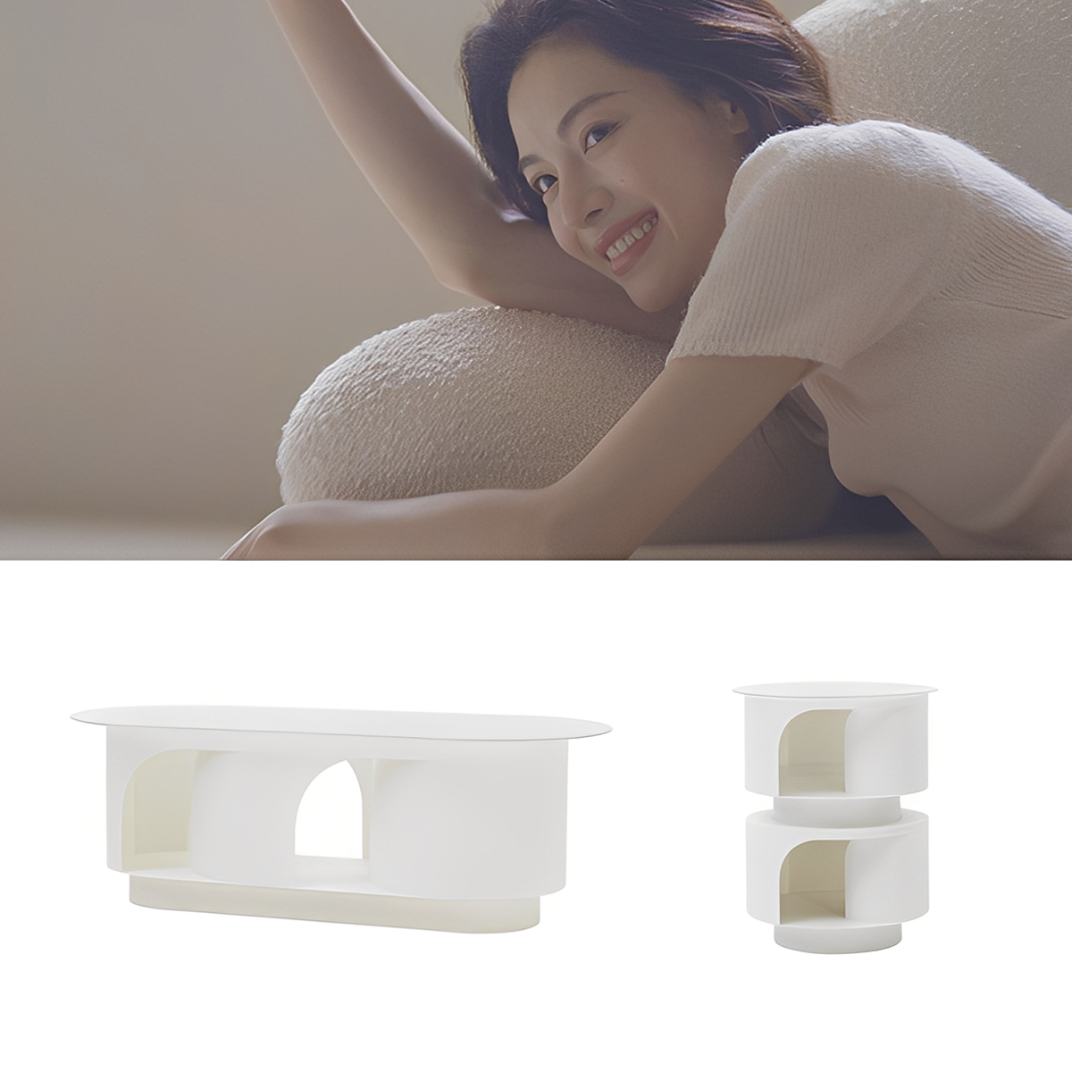 ラウンドキャットティーテーブル