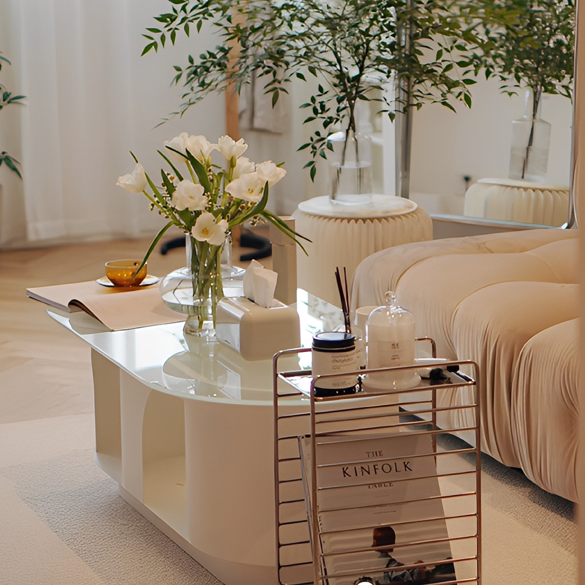 ラウンドキャットティーテーブル