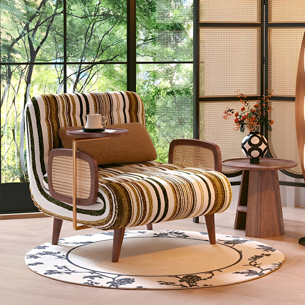 USB充電付きクラシックリクライニングレザーソファ