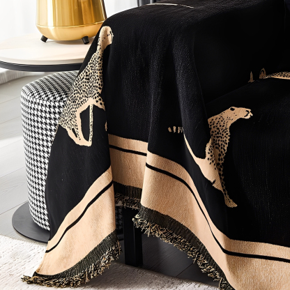 レオパードモチーフモダンソファカバー