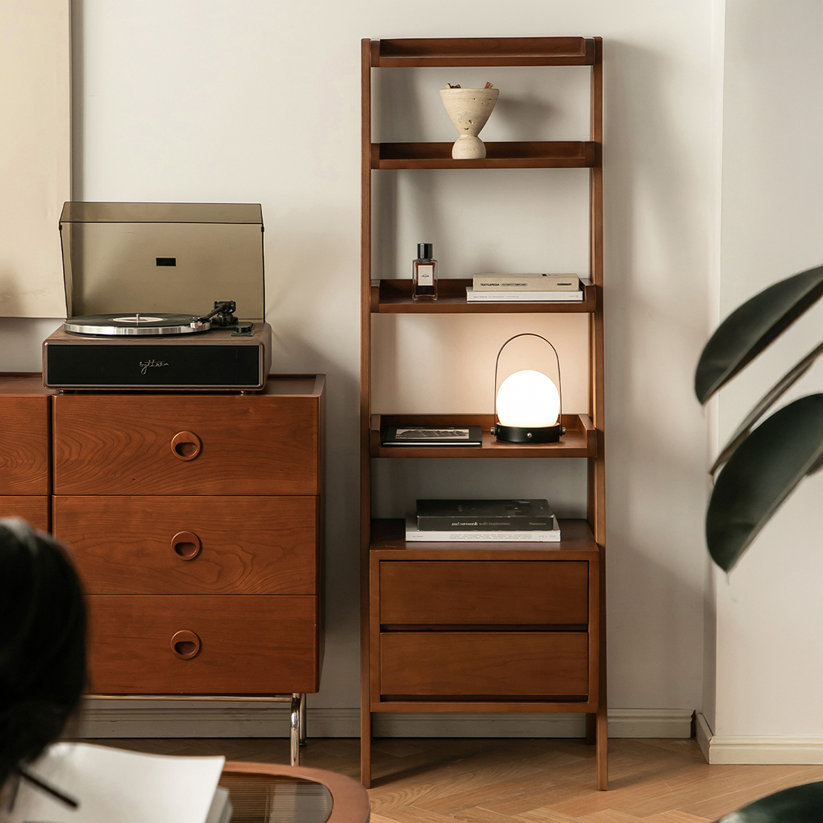 ツゲ材 アップライトシェルフ