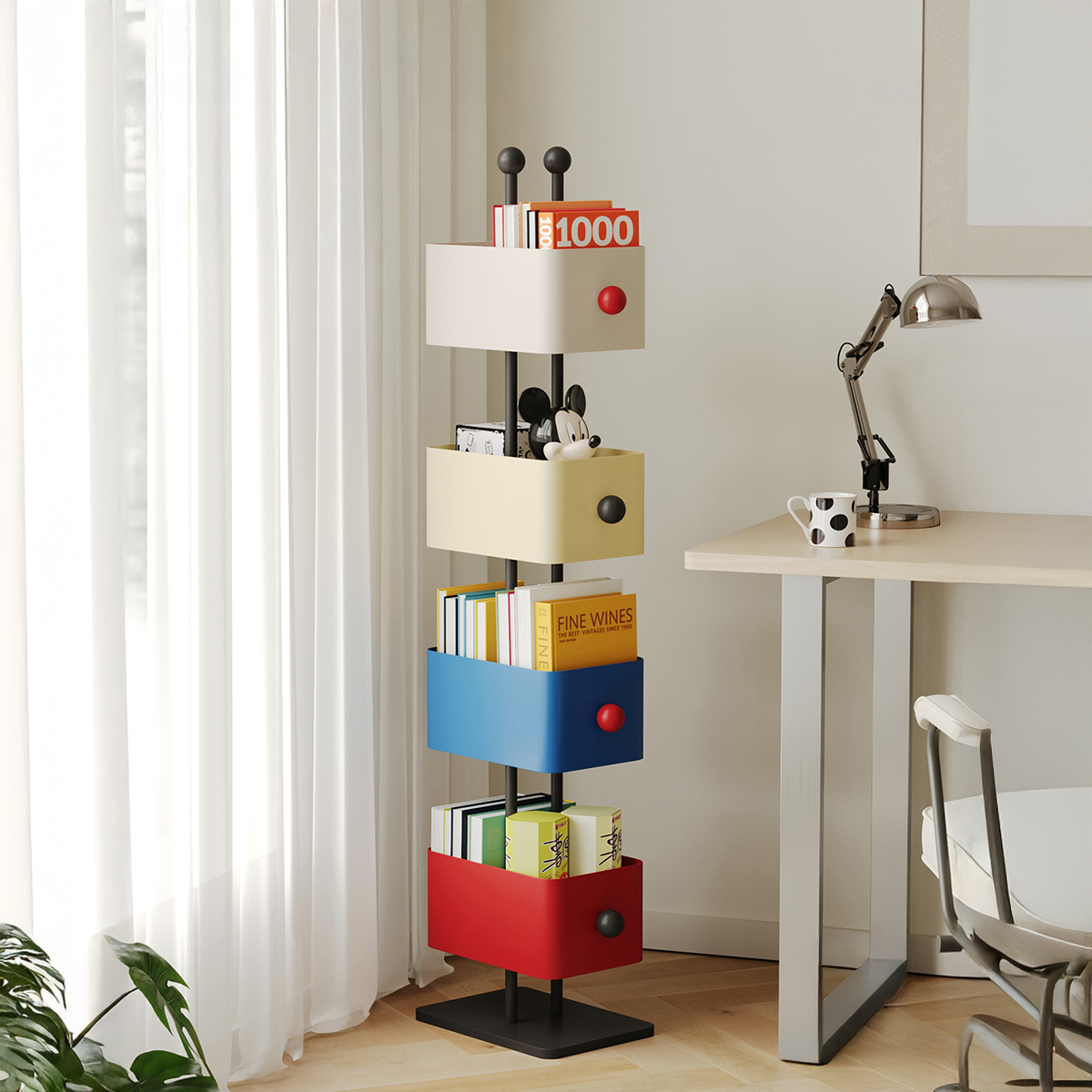 カラーブロックタワーラック