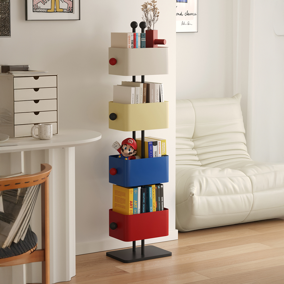 カラーブロックタワーラック