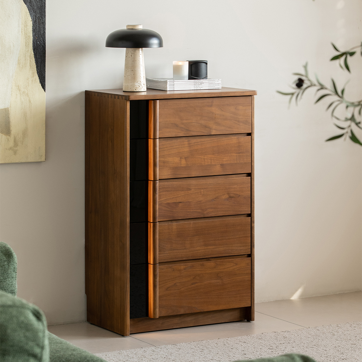 Woody Prime Walnut ナチュラルモダンテレビボード