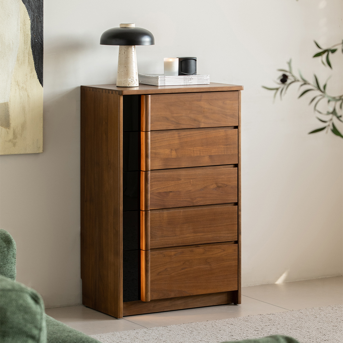 Woody Prime Walnut ナチュラルモダンテレビボード