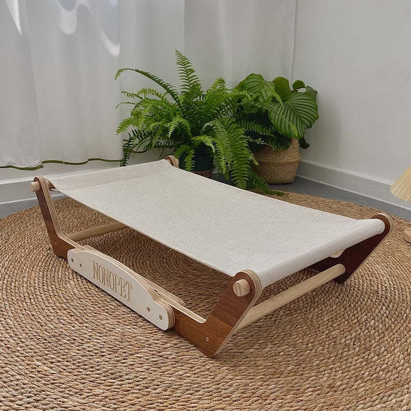 木製ペット用ハンモックベッド