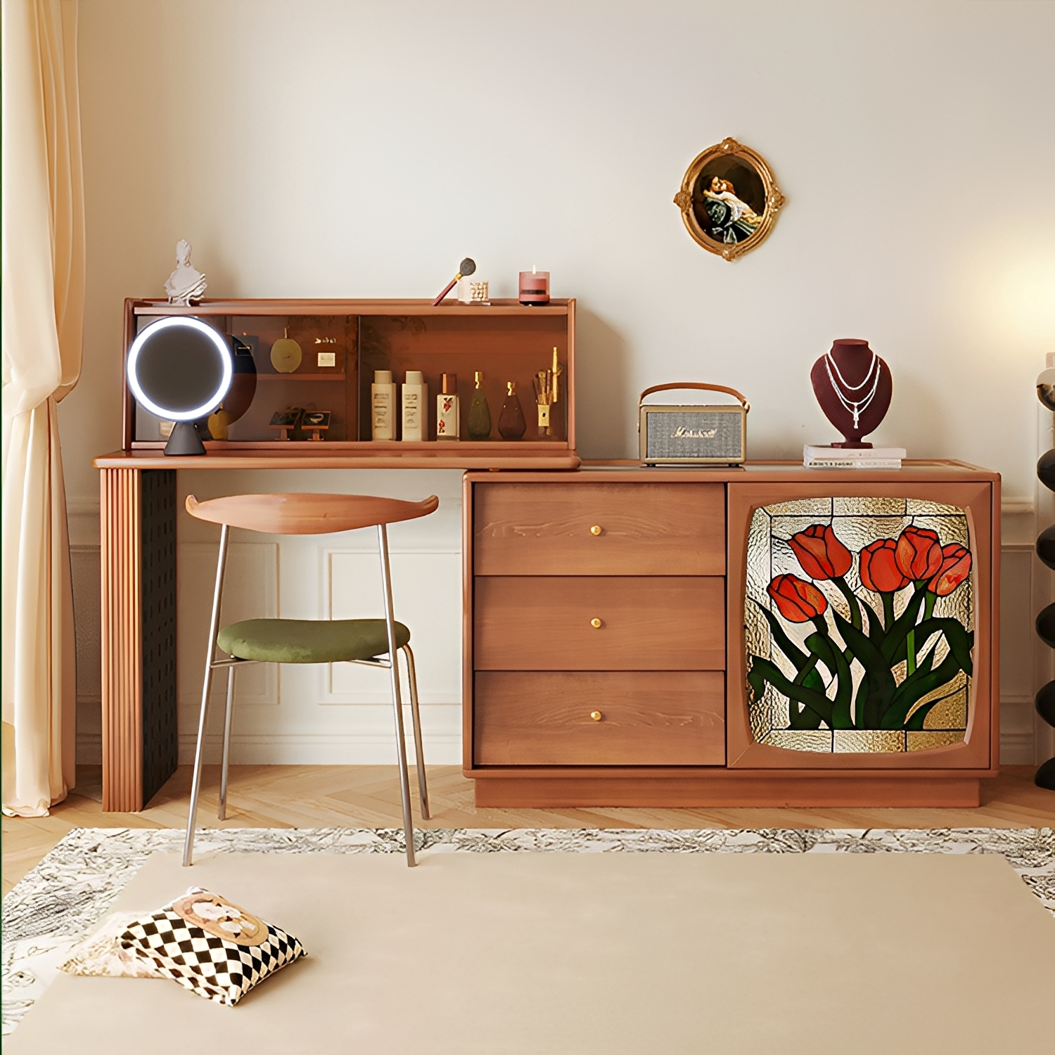 3段チェスト サイドチェスト 木製 オーク材 完成品 レトロ 茶 楽天市場