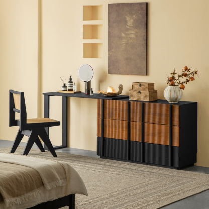 Woody Aura モダンキャビネットドレッサー