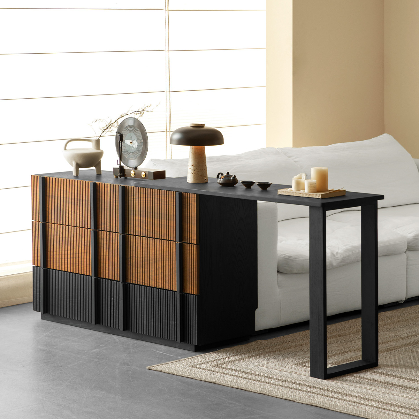 Woody Aura モダンキャビネットドレッサー