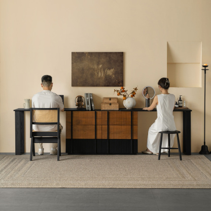 Woody Aura モダンキャビネットドレッサー