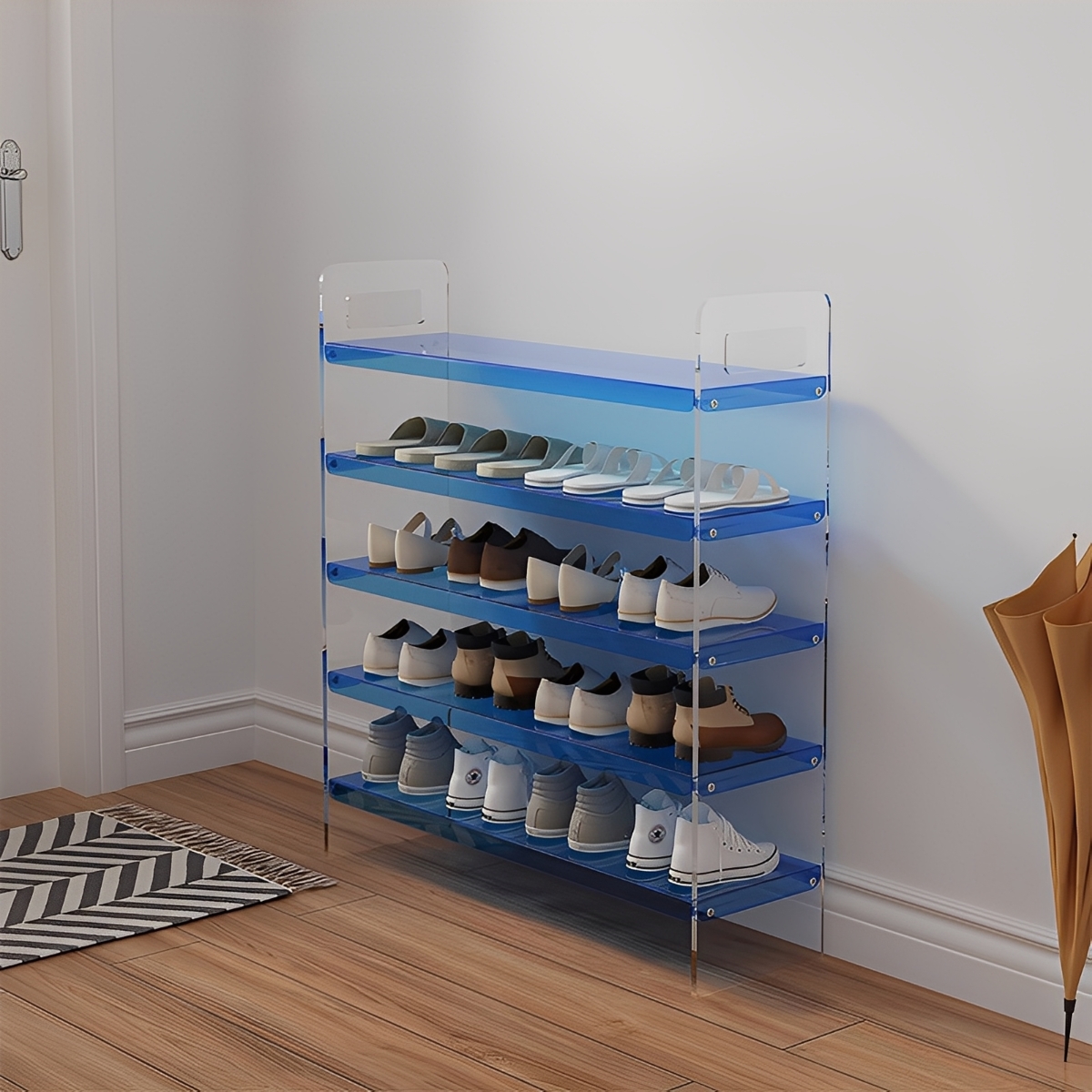 アクリルシューズラック