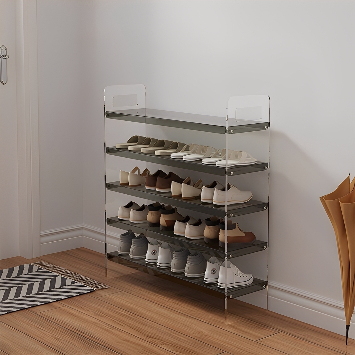 アクリルシューズラック