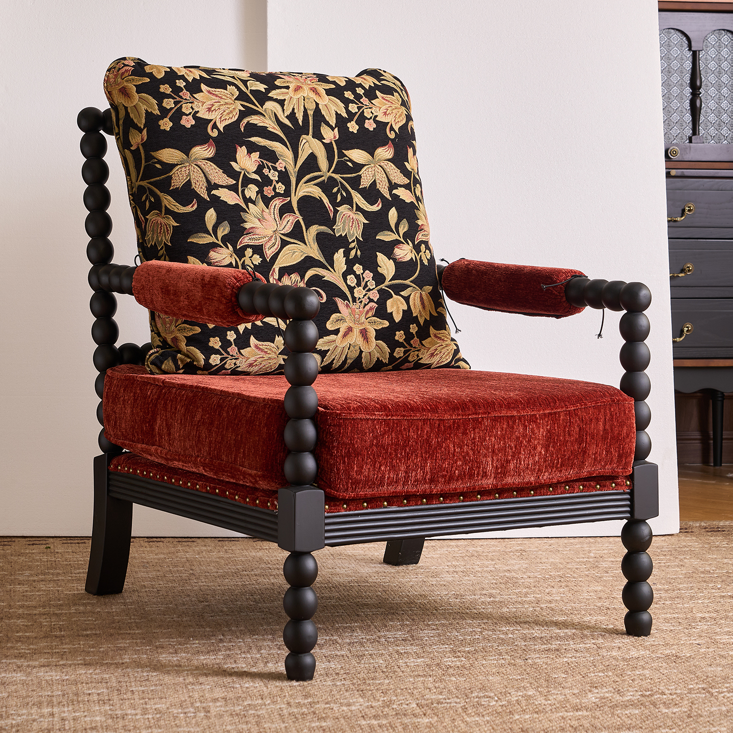 クラシックフローラル ロッキングチェア