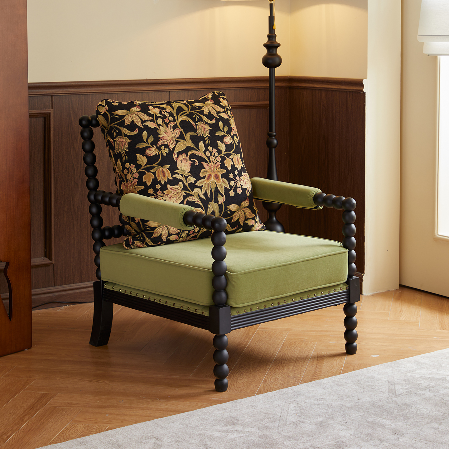 クラシックフローラル ロッキングチェア