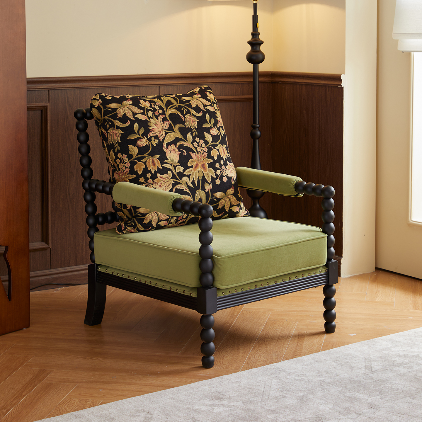 クラシックフローラル ロッキングチェア