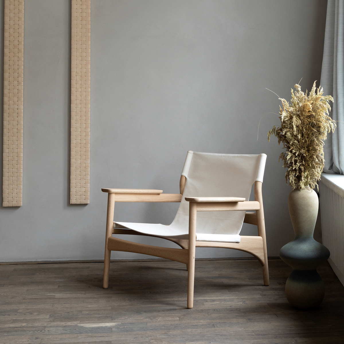 シンプルモダン天然木チェア