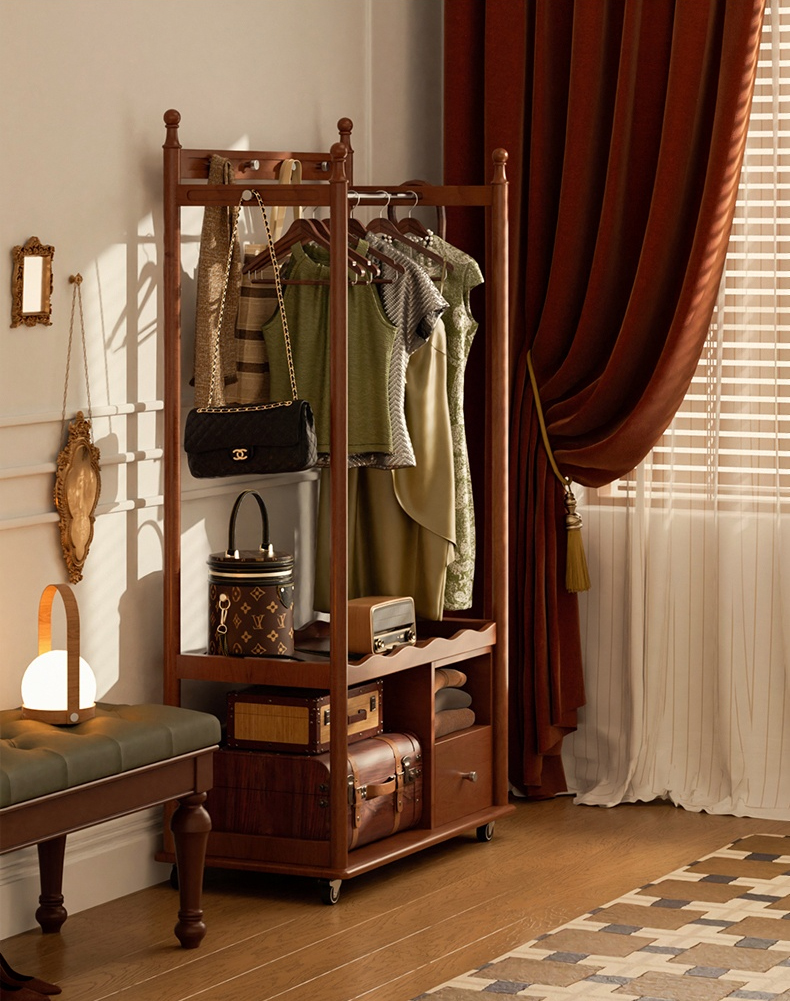 レトロデザインハンガーラック | フレンチスタイルのエレガントな収納