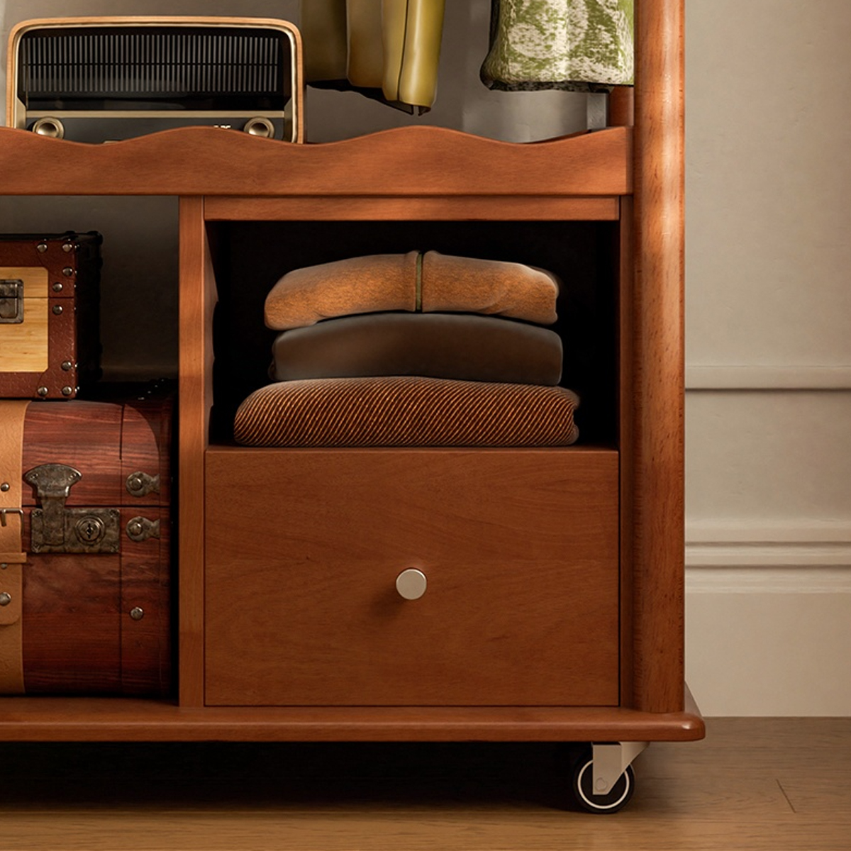 レトロデザインハンガーラック | フレンチスタイルのエレガントな収納