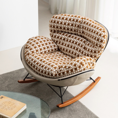 ドット風モダンロッキングチェア