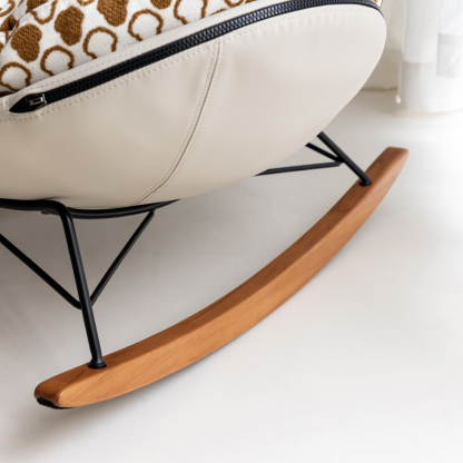 ドット風モダンロッキングチェア