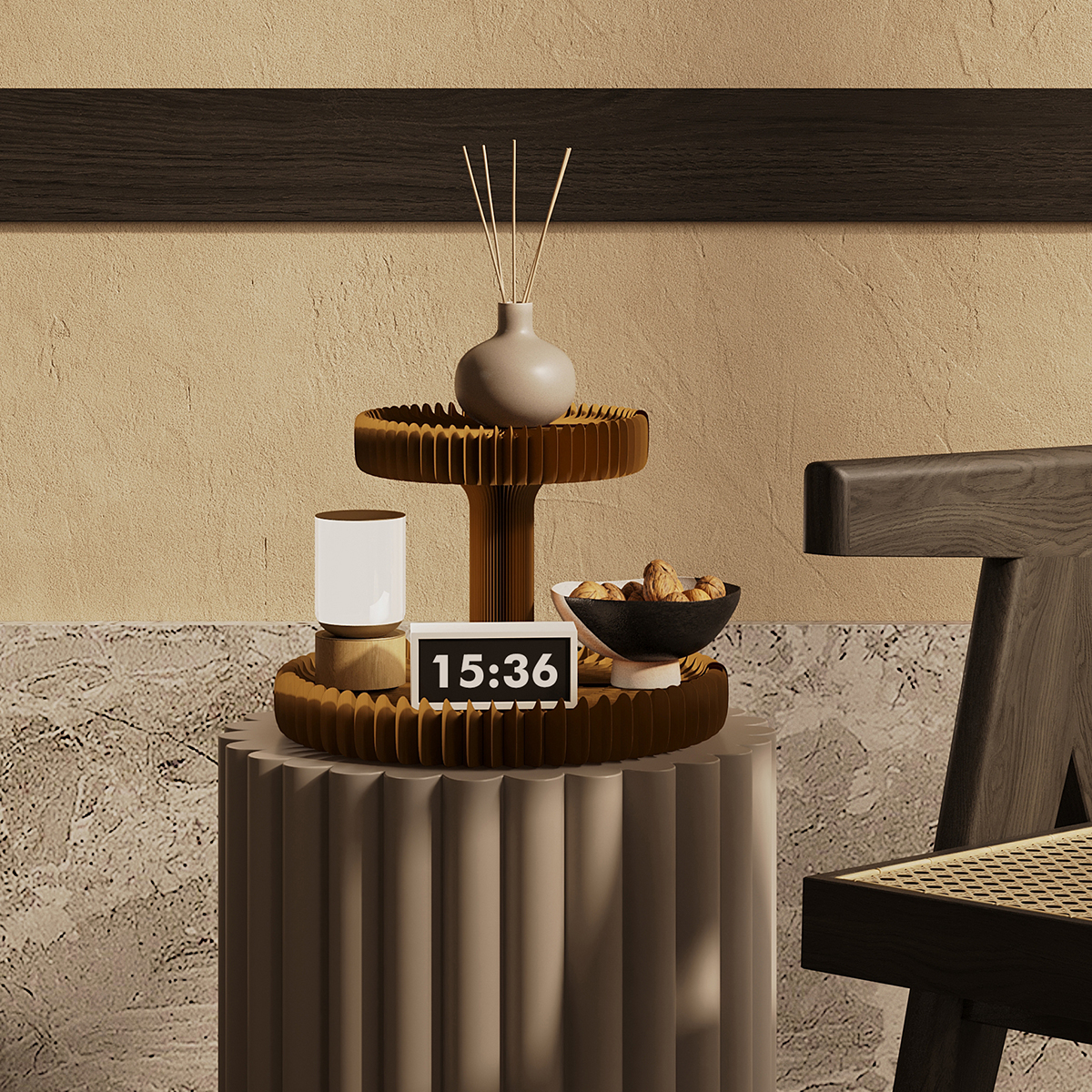 Kraft Paper ディスプレイスタンド