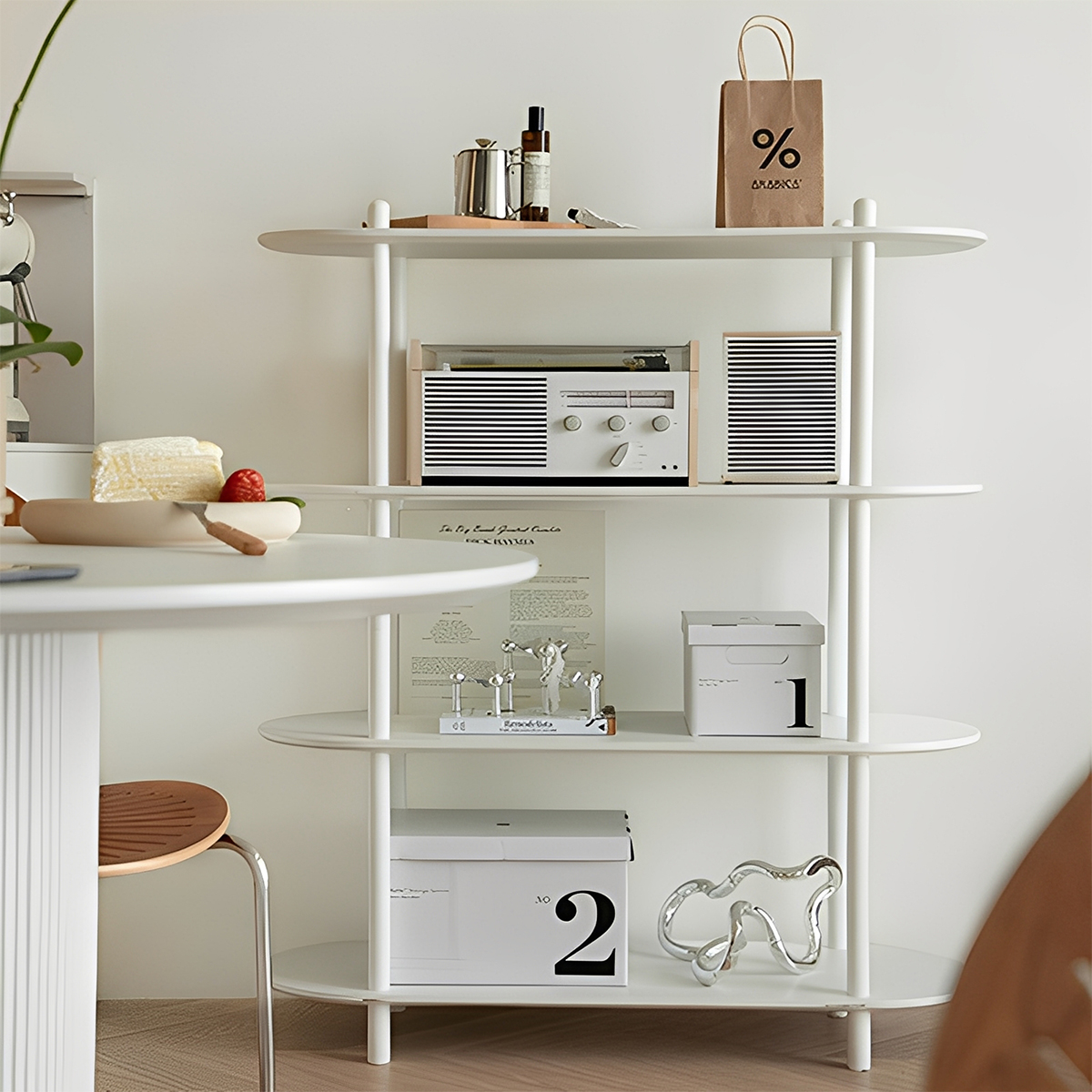 オーバル型オープンラック