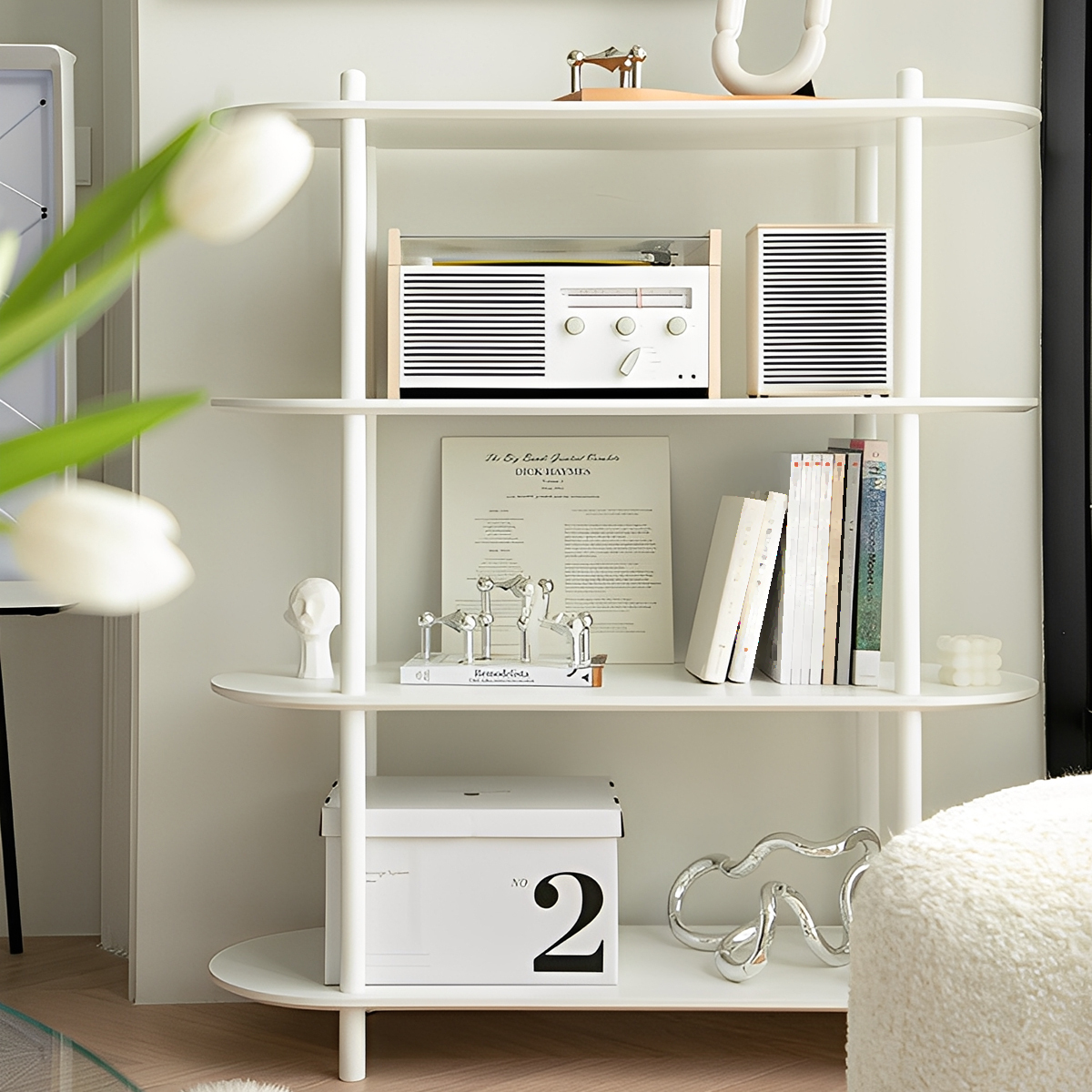 オーバル型オープンラック