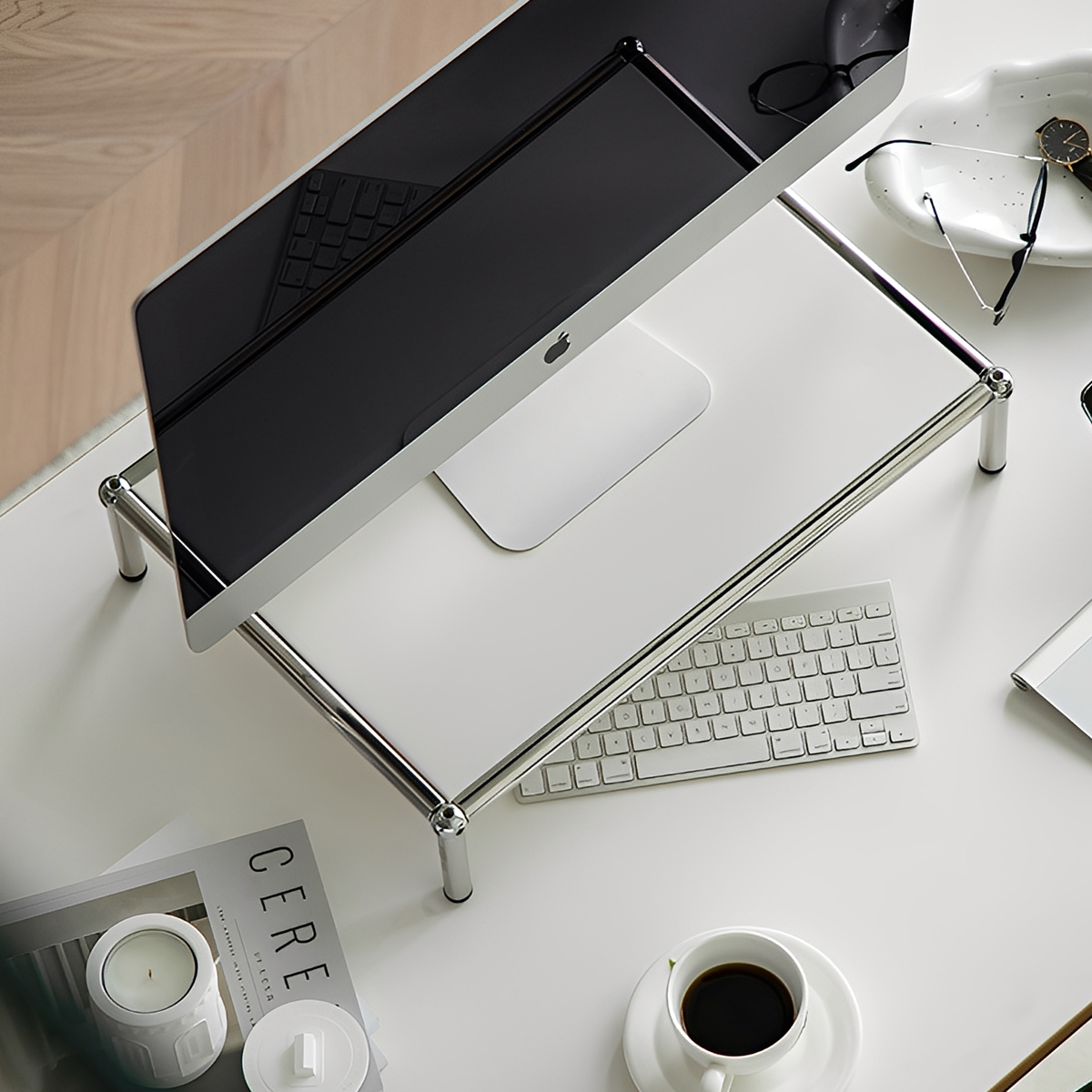 ステンレスモニタースタンド