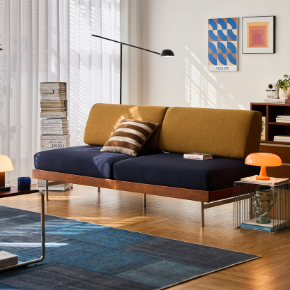 Woody Prime Box レトロツートンソファ | フランネル生地と高密度