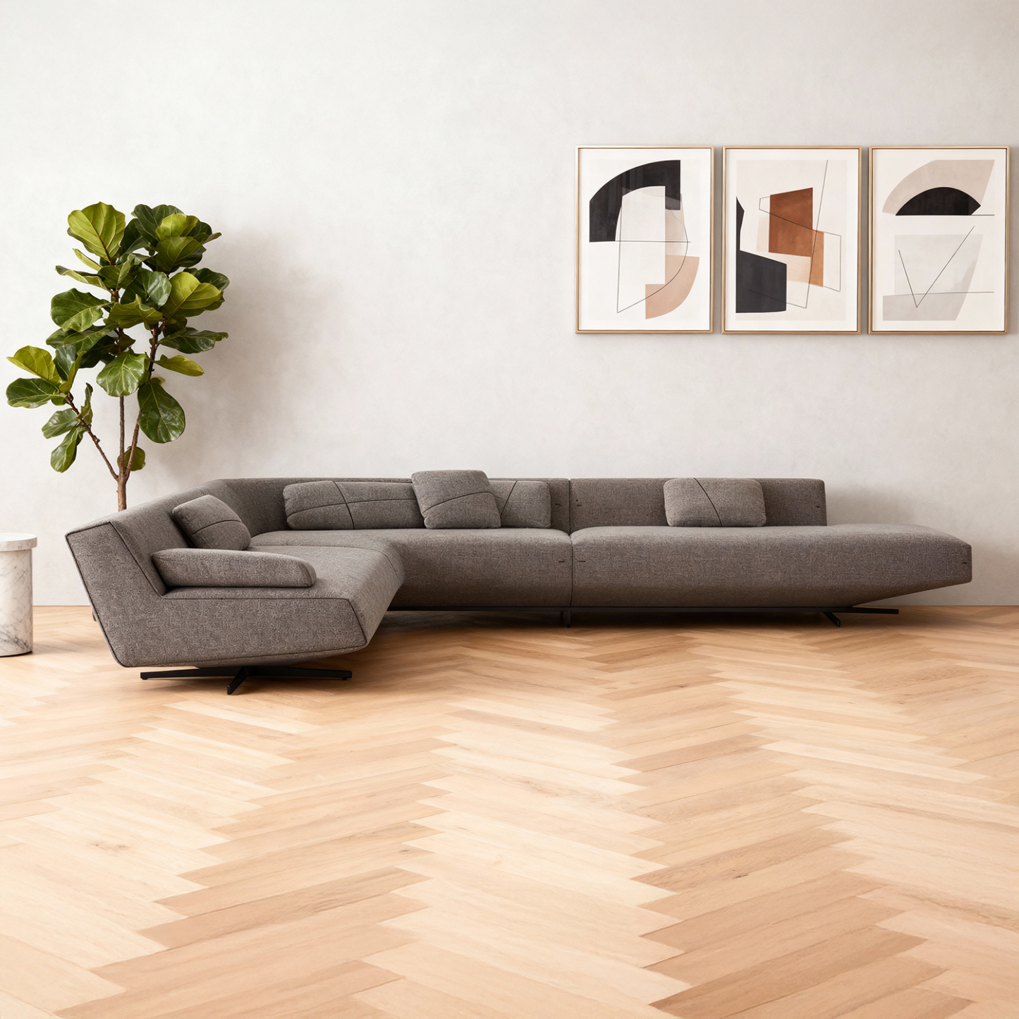 ワイドリビングソファ