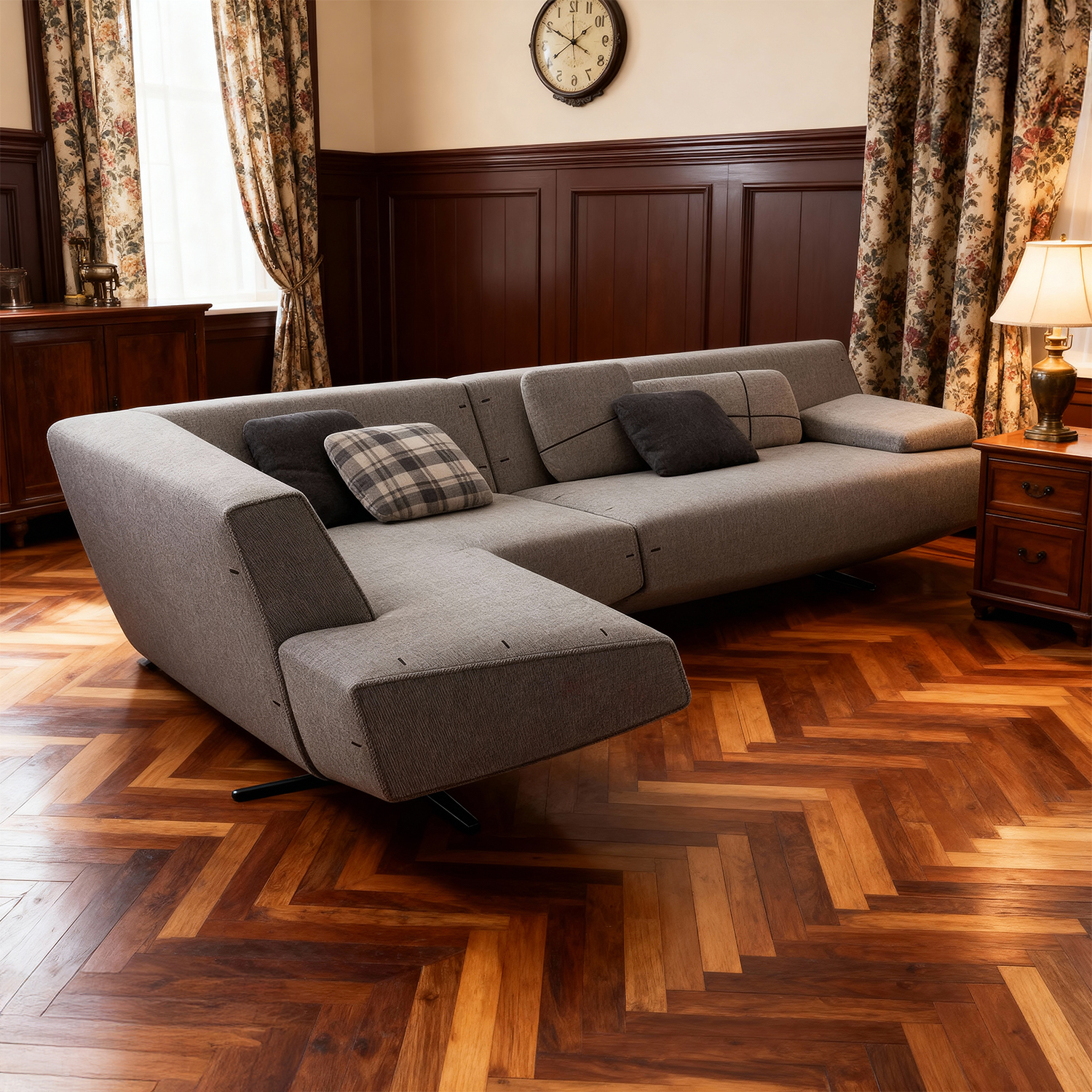 ワイドリビングソファ