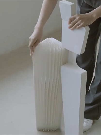 クラフト紙円柱ディスプレイ