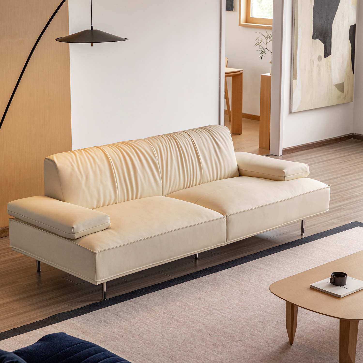 Woody Prime 総本革イタリアンソファ【カスタマイズ可】