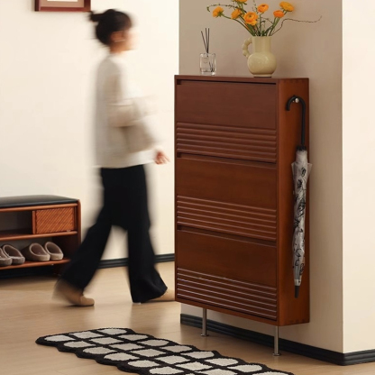 河村家具　下駄箱 大川家具 下駄箱 幅90cm ミラー付 完成品 木目調 高さ185cm 【超