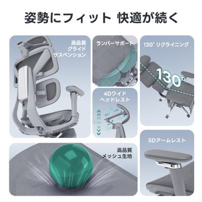 AXISU アクシスエルゴコアオフィスチェア