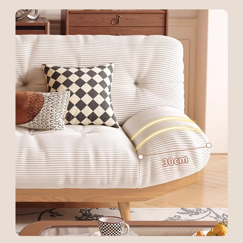 コーデュロイ快適ソファベッド | 肌ざわり柔らか、マルチに