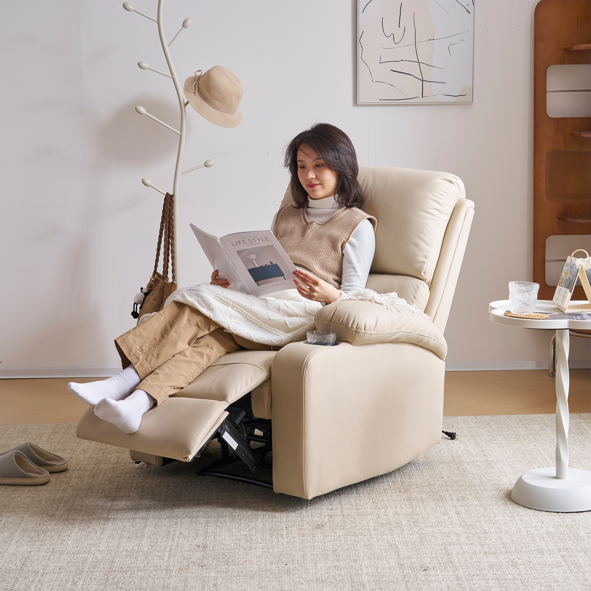 リクライニング機能付き　ソファ　コンパクトソファ 楽天市場】BF限定クーポン対象品！【開梱設置付】USBつき 撥水