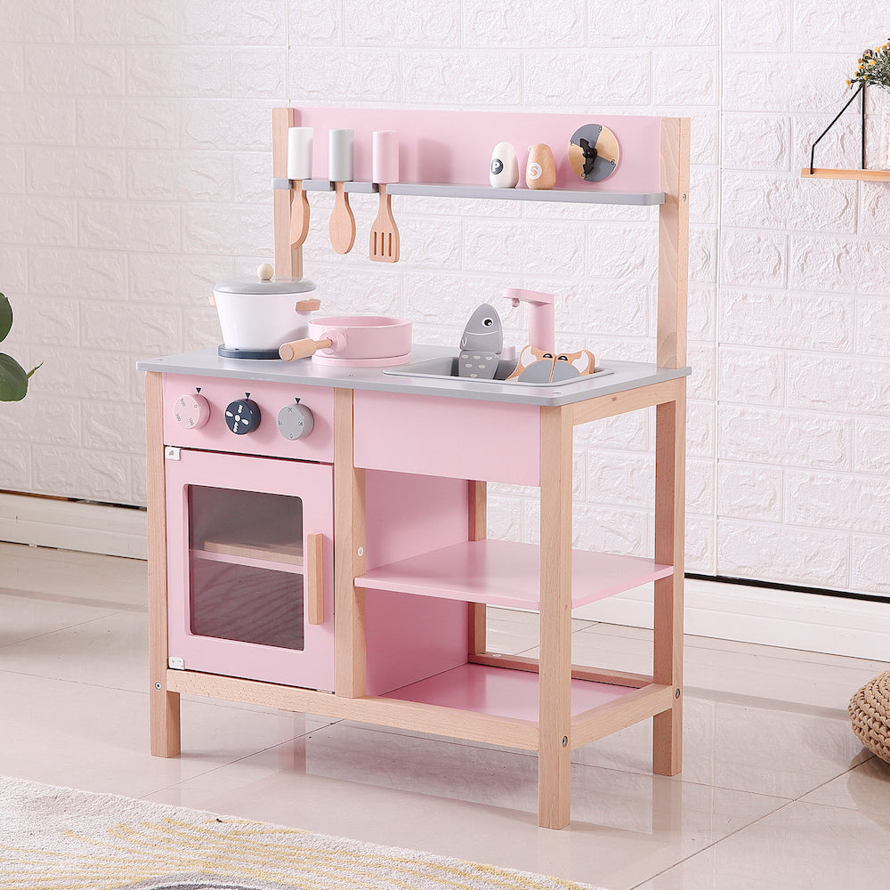 木製子供用ミニキッチン | 創造力を育むリアルな遊び体験 – CAGUUU