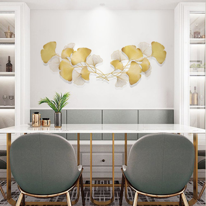 エレガントリーフウォールアート