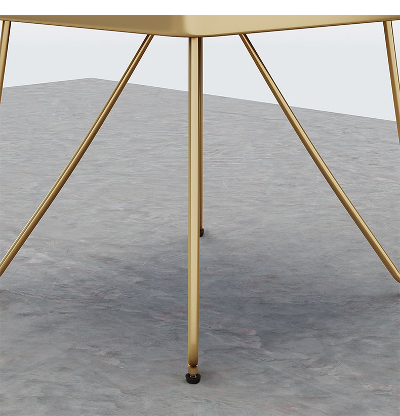 カーブシェルフサイドテーブル | ゴールド仕上げが際立つユニークで